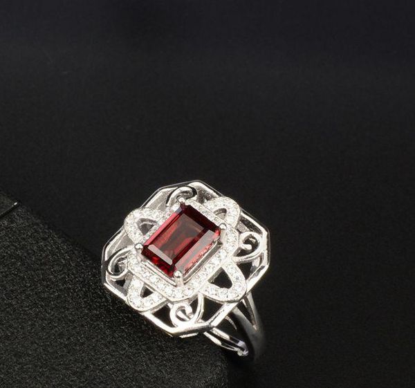 cluster rings classic natural red garnet gem ring women silver jewelry birthday party anniversary gift wine good color, Golden;silver
cluster rings classic natural red garnet gem ring women silver jewelry birthday party anniversary gift wine good color, Golden;silver
