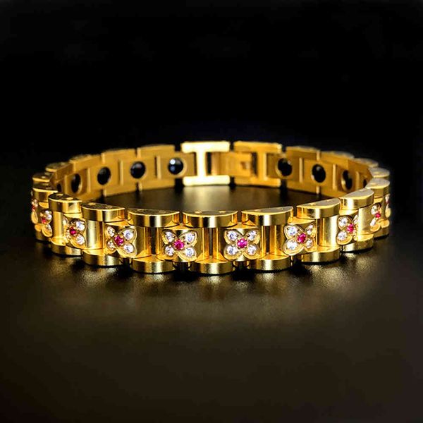 bracelet bracelet stainless steel with red color gold men's ochre bracelet, Golden;silver
bracelet bracelet stainless steel with red color gold men's ochre bracelet, Golden;silver