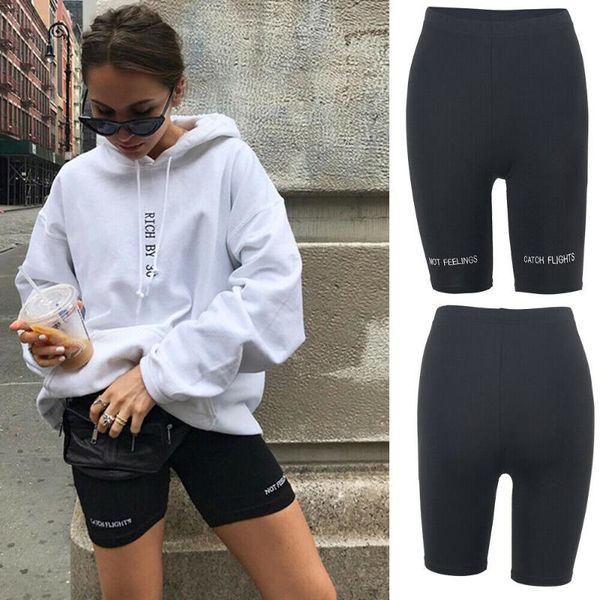 women's shorts women stretch biker bike training spandex leggins short summer slim, White;black
women's shorts women stretch biker bike training spandex leggins short summer slim, White;black