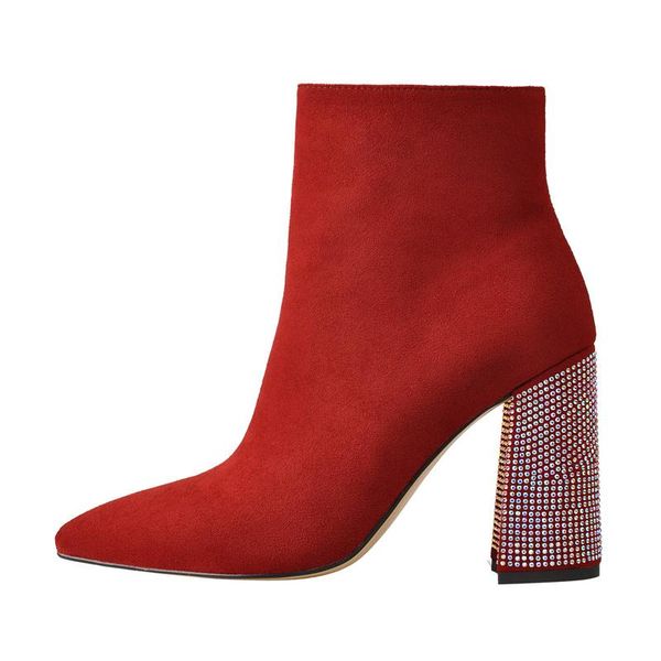 boots richealnana pointed toe red black minimalistic stretch chunky block rivet high heels side zipper thick ankle booties lady shoes
boots richealnana pointed toe red black minimalistic stretch chunky block rivet high heels side zipper thick ankle booties lady shoes