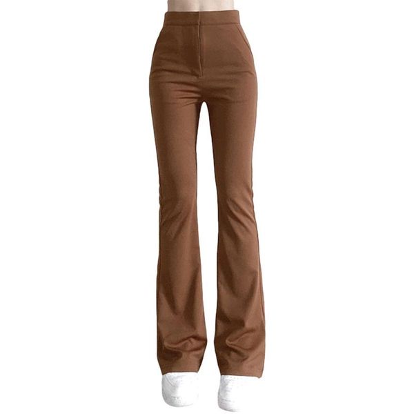 women's swimwear women solid color flared pants, brown high waist bootcut trousers with pockets, s/ / l, White;black
women's swimwear women solid color flared pants, brown high waist bootcut trousers with pockets, s/ / l, White;black