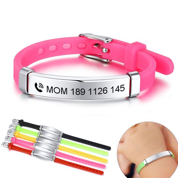 vcustomize kids baby id bracelets soft silicone stainless steel rudder girls boys personalized emergency phone name, Black
vcustomize kids baby id bracelets soft silicone stainless steel rudder girls boys personalized emergency phone name, Black