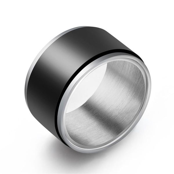 cluster rings 12mm width spinner ring for men classic stainless steel stress release accessory wedding band casual rotatable sport jewelry, Golden;silver
cluster rings 12mm width spinner ring for men classic stainless steel stress release accessory wedding band casual rotatable sport jewelry, Golden;silver