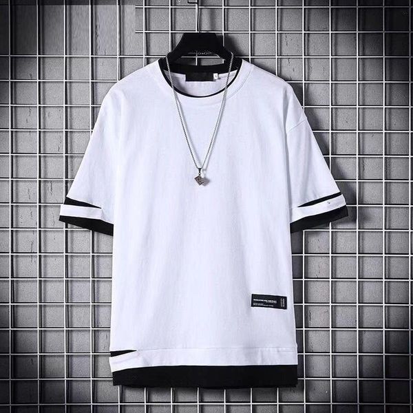 men's t-shirts 2021 funny hole o neck short sleeve tshirts summer hip hop casual men tees clothing streetwear, White;black
men's t-shirts 2021 funny hole o neck short sleeve tshirts summer hip hop casual men tees clothing streetwear, White;black