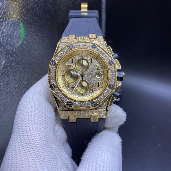 high-quality men's sports and leisure watches, new diamond-filled star full-automatic mechanical watch rubber strap, Slivery;brown
high-quality men's sports and leisure watches, new diamond-filled star full-automatic mechanical watch rubber strap, Slivery;brown