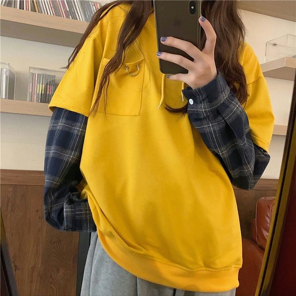 milk orange fake two-piece hoodls sweater women's 2021 high sense spring and autumn thin loose orange hoodie fashion, Black
milk orange fake two-piece hoodls sweater women's 2021 high sense spring and autumn thin loose orange hoodie fashion, Black