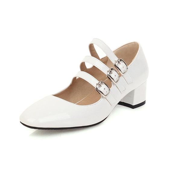 dress shoes brand designer ladies big sizes square toe mary janes women office pumps mid heel patent leather spring 2021, Black
dress shoes brand designer ladies big sizes square toe mary janes women office pumps mid heel patent leather spring 2021, Black