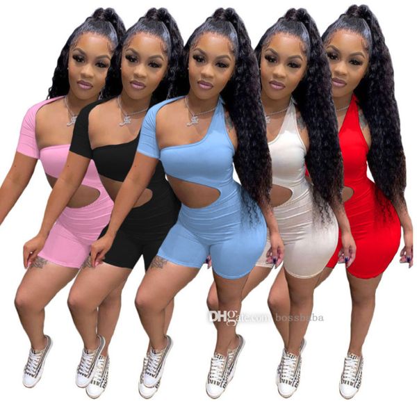 women jumpsuits romper black one shoulder shorts pants tracksuits bodysuit elegant casual jogging nightclub clothing 8510, Black;white
women jumpsuits romper black one shoulder shorts pants tracksuits bodysuit elegant casual jogging nightclub clothing 8510, Black;white