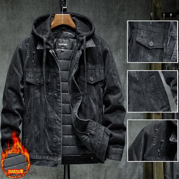 men's jackets 2021 men black/blue winter jean outerwear warm denim coats liner thicker wool large size m-5xl parkas, Black;brown
men's jackets 2021 men black/blue winter jean outerwear warm denim coats liner thicker wool large size m-5xl parkas, Black;brown
