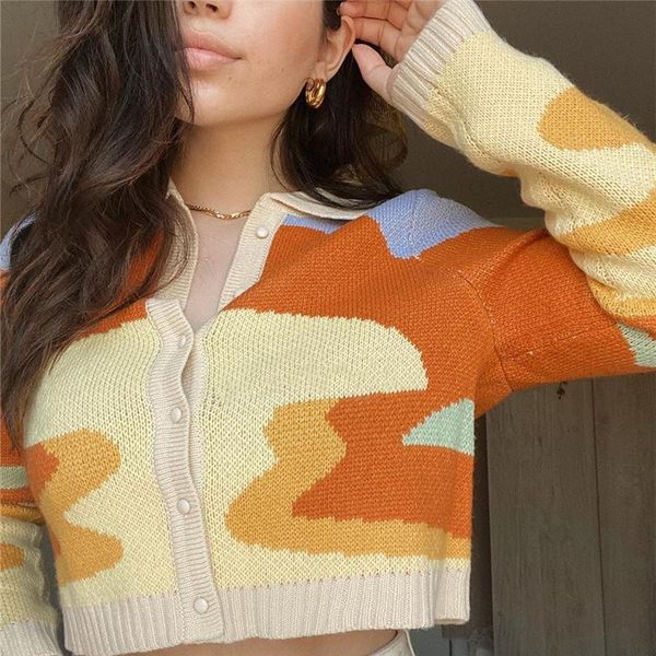 women's t-shirt women autumn vintage french style sunshine print short knitted sweater chic lady fashion single breasted loose cardigan, White
women's t-shirt women autumn vintage french style sunshine print short knitted sweater chic lady fashion single breasted loose cardigan, White