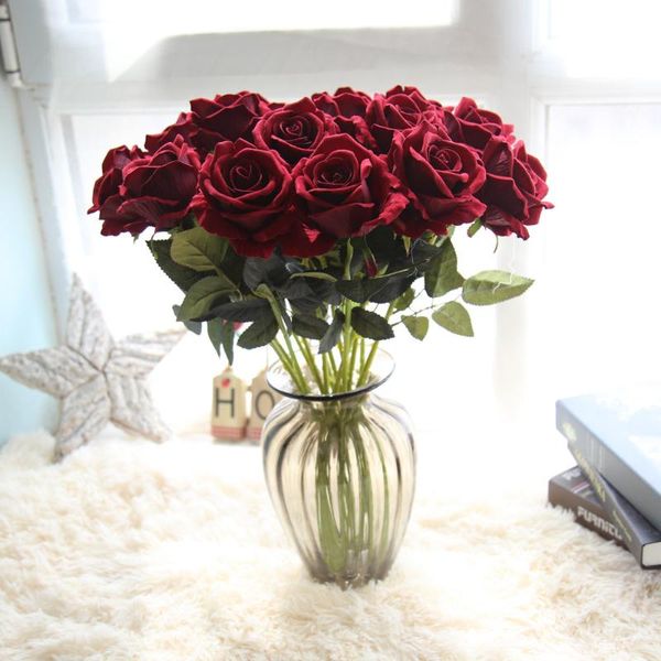 decorative flowers & wreaths 1pcs artificial fake roses flannel flower bouquet wedding party home decor beautiful decoration accessor
decorative flowers & wreaths 1pcs artificial fake roses flannel flower bouquet wedding party home decor beautiful decoration accessor
