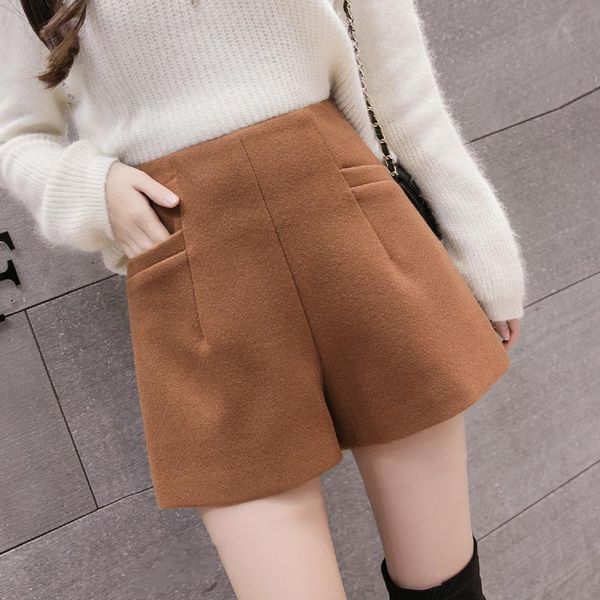 women's shorts s-2xl high-waist woolen for women 2021 winter warm black booty ladies plus size mujer, White;black
women's shorts s-2xl high-waist woolen for women 2021 winter warm black booty ladies plus size mujer, White;black