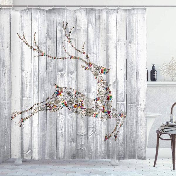shower curtains deer colorful animal silhouette various christmas elements wooden planks theme cloth fabric bathroom decor set
shower curtains deer colorful animal silhouette various christmas elements wooden planks theme cloth fabric bathroom decor set