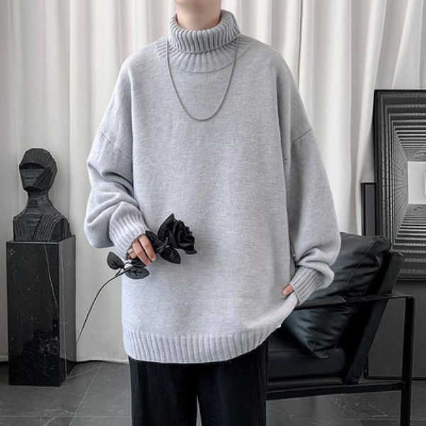 men's sweaters thick warm sweater men turtleneck loose casual pullovers bottoming shirt autumn winter solid color, White;black
men's sweaters thick warm sweater men turtleneck loose casual pullovers bottoming shirt autumn winter solid color, White;black