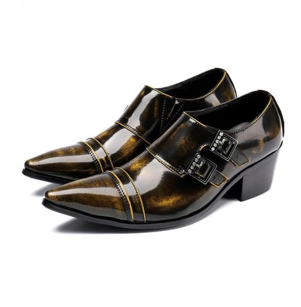 dress shoes british style pointed leather mens business casual increased wedding, Black
dress shoes british style pointed leather mens business casual increased wedding, Black