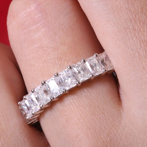 real 925 sterling silver princess cut stack white z 4mm cz diamond gemstones moissanite women wedding band ring 1806 q2, Slivery;golden
real 925 sterling silver princess cut stack white z 4mm cz diamond gemstones moissanite women wedding band ring 1806 q2, Slivery;golden