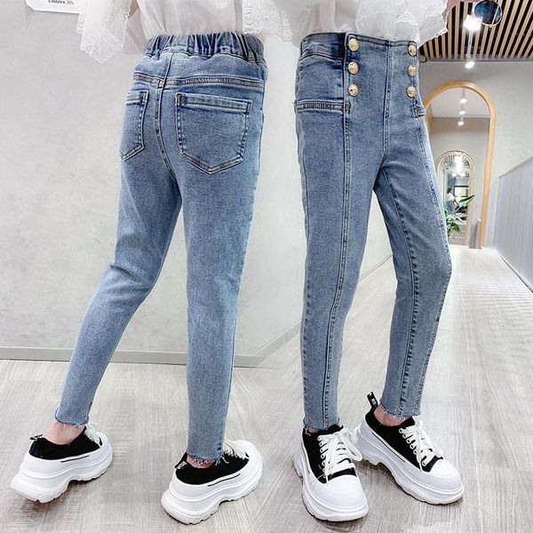 jeans spring autumn girls denim pants baby trousers kids children pencil teen girl leggings button 4-14 clothes, Blue
jeans spring autumn girls denim pants baby trousers kids children pencil teen girl leggings button 4-14 clothes, Blue