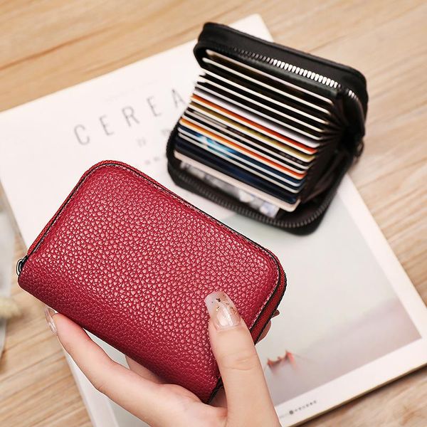 card holders cardholder purse pu leather litchi grain holder wallet for women or men fashion id small clutch bag, Brown;gray
card holders cardholder purse pu leather litchi grain holder wallet for women or men fashion id small clutch bag, Brown;gray