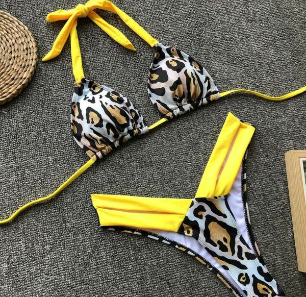 women's swimwear leopard print women bikini set high waist halter retro floral hollow bandage biquini bathing suit female swimsuit, White;black
women's swimwear leopard print women bikini set high waist halter retro floral hollow bandage biquini bathing suit female swimsuit, White;black
