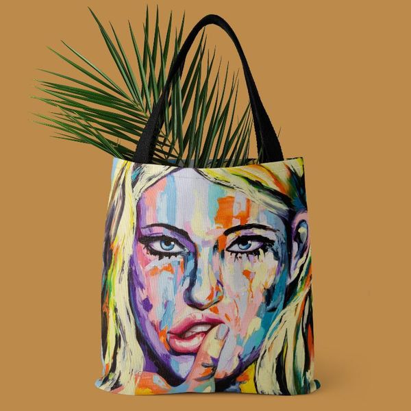 evening bags women canvas shopping bag oil painting print female cotton cloth shoulder eco handbag tote reusable grocery shopper
evening bags women canvas shopping bag oil painting print female cotton cloth shoulder eco handbag tote reusable grocery shopper