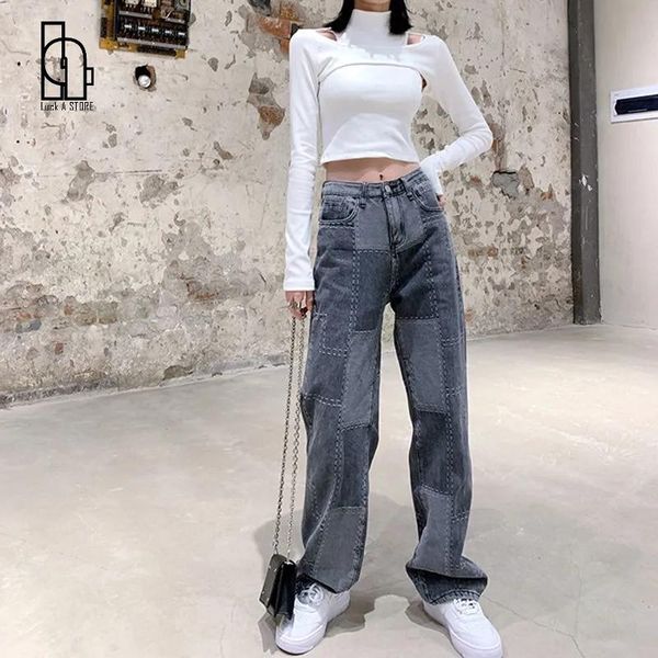 women's jeans fashion nostalgia 2021 denim pants streetwear high waist for women vintage straight harajuku cargo, Blue
women's jeans fashion nostalgia 2021 denim pants streetwear high waist for women vintage straight harajuku cargo, Blue