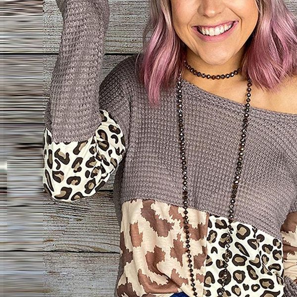 leopard patchwork loose pullovers casual women hoodie o neck splicing streetwear, Black
leopard patchwork loose pullovers casual women hoodie o neck splicing streetwear, Black