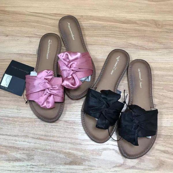 fashion comfortable simple women shoes satin fabric flat-heeled bow slippers sandals 2021 large size beach, Black
fashion comfortable simple women shoes satin fabric flat-heeled bow slippers sandals 2021 large size beach, Black