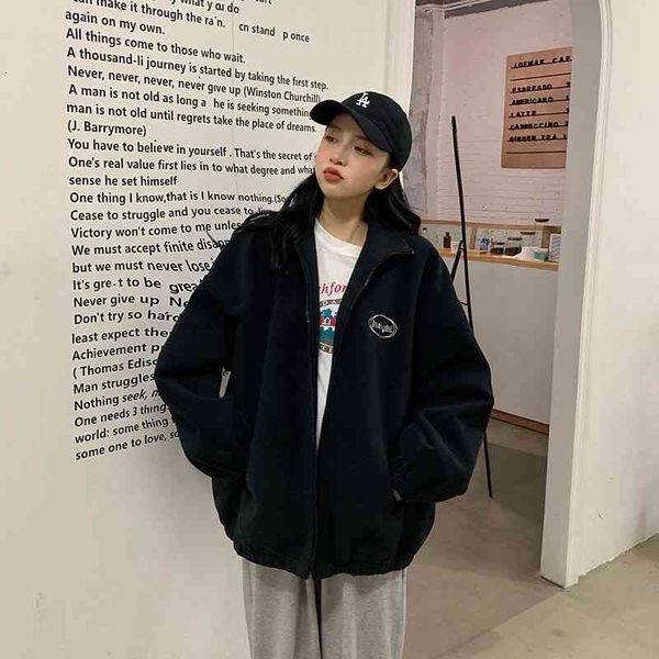 women's jackets female style fashion autumn/winter baseball uniform all-match college more velvet thick korean version 6rq9, Black;brown
women's jackets female style fashion autumn/winter baseball uniform all-match college more velvet thick korean version 6rq9, Black;brown