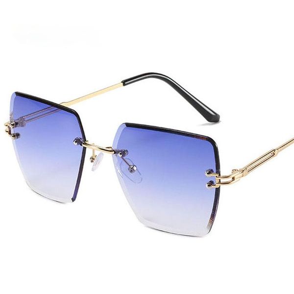 sunglasses fashion rimless square women clear ocean gradient lens eyewear vintage metal sun glasses shades men uv400, White;black
sunglasses fashion rimless square women clear ocean gradient lens eyewear vintage metal sun glasses shades men uv400, White;black