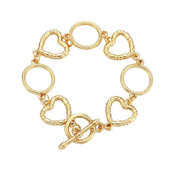 link, chain creative alloy bracelet women's ot buckle gold simple love circle charm bracelets fashion jewelry friend gifts accessories, Black
link, chain creative alloy bracelet women's ot buckle gold simple love circle charm bracelets fashion jewelry friend gifts accessories, Black