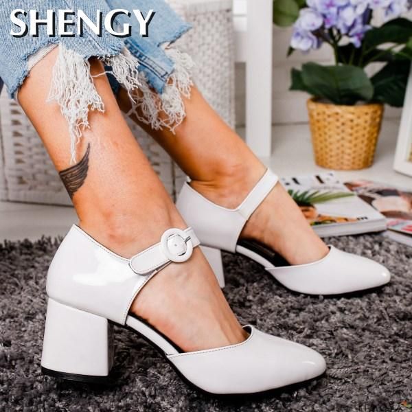 dress shoes shy women summer high heels square heel buckle strap pointed toe casual wedding ladies plus size pumps, Black
dress shoes shy women summer high heels square heel buckle strap pointed toe casual wedding ladies plus size pumps, Black