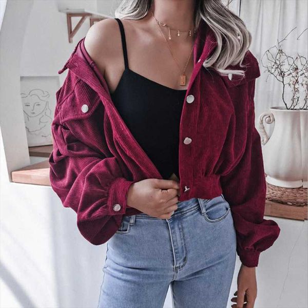 women's jackets fashion women corduroy lantern long sleeves lapel bf style jacket fall winter elegant solid color loose casual short, Black;brown
women's jackets fashion women corduroy lantern long sleeves lapel bf style jacket fall winter elegant solid color loose casual short, Black;brown
