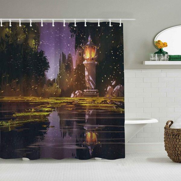 shower curtain unique landscape idyllic scenery at night with a stone lantern fireflies and forest trees swamp multicolor
shower curtain unique landscape idyllic scenery at night with a stone lantern fireflies and forest trees swamp multicolor