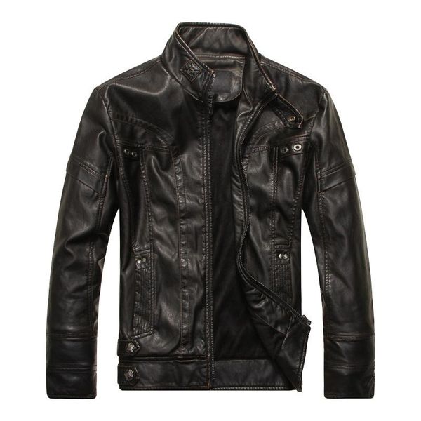 men's fur & faux kh brand motorcycle leather jacket stand collar bomber jaqueta de couro masculina casual warm coat male, Black
men's fur & faux kh brand motorcycle leather jacket stand collar bomber jaqueta de couro masculina casual warm coat male, Black