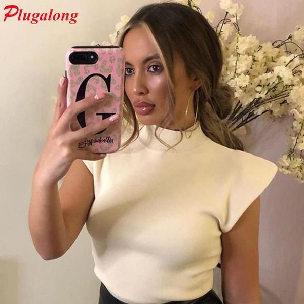 women's t-shirt plugalong sleeveless women tshirt harajuku tee bodycon y2k solid crop femme casual t shirts summer trendy streetwea, White
women's t-shirt plugalong sleeveless women tshirt harajuku tee bodycon y2k solid crop femme casual t shirts summer trendy streetwea, White