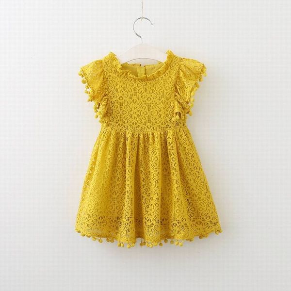 girl's dresses retail summer girl flare sleeve lace pom princess children clothing e70424 ghf1, Red;yellow
girl's dresses retail summer girl flare sleeve lace pom princess children clothing e70424 ghf1, Red;yellow