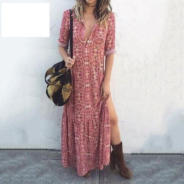 casual dresses plus size dress summer streetwear fashion printing v-neck hit color temperament comfort pink vestidos, Black;gray
casual dresses plus size dress summer streetwear fashion printing v-neck hit color temperament comfort pink vestidos, Black;gray
