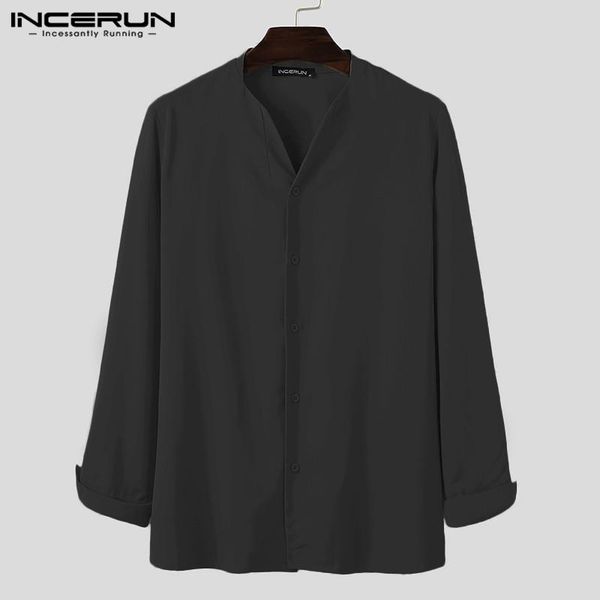 fashion men solid color shirt long sleeve v neck button casual blouse streetwear chic autumn brand shirts camisas 2021 men's, White;black
fashion men solid color shirt long sleeve v neck button casual blouse streetwear chic autumn brand shirts camisas 2021 men's, White;black