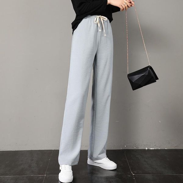 women's pants & capris autumn cotton baggy sweatpants women elastic waist drawstring pockets joggers loose straight sports woman workou, Black;white
women's pants & capris autumn cotton baggy sweatpants women elastic waist drawstring pockets joggers loose straight sports woman workou, Black;white