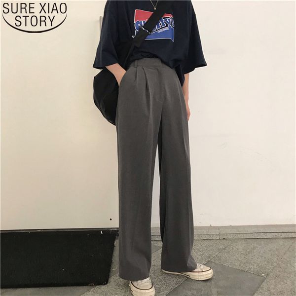 casual solid wide leg trousers straight large size streetwear suit full-length selling chic loose pants 9754 210417, Black;white
casual solid wide leg trousers straight large size streetwear suit full-length selling chic loose pants 9754 210417, Black;white