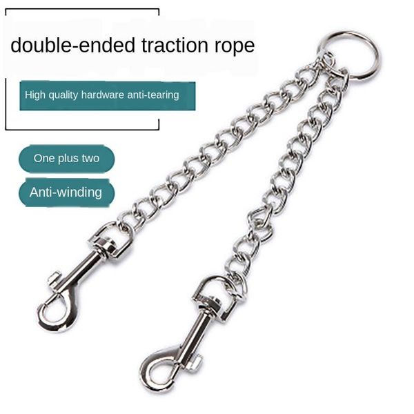 dog collars & leashes pet cat stainless steel double-ended traction rope one plus two extension leash
dog collars & leashes pet cat stainless steel double-ended traction rope one plus two extension leash
