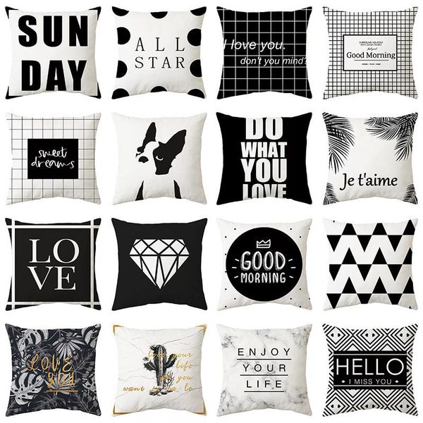 cushion/decorative pillow nordic black and white geometric pillowcase polyester 45x45cm decorative cushions case livingroom decor sofa throw
cushion/decorative pillow nordic black and white geometric pillowcase polyester 45x45cm decorative cushions case livingroom decor sofa throw