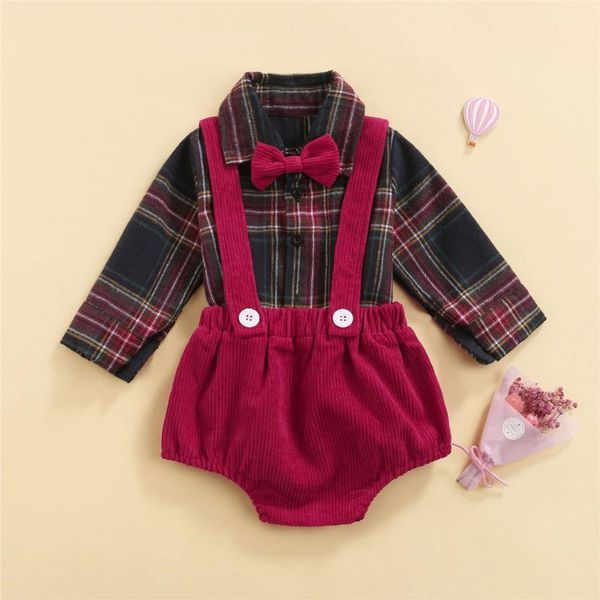 clothing sets 2 pcs infant christmas outfits kids baby boys single-breasted long sleeve lapel plaid shirt with bow + solid color overalls, White
clothing sets 2 pcs infant christmas outfits kids baby boys single-breasted long sleeve lapel plaid shirt with bow + solid color overalls, White