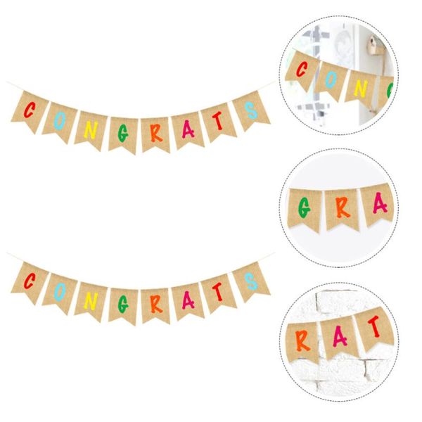 party decoration 1pc creative graduation linen hanging bunting forked tail banner decor
party decoration 1pc creative graduation linen hanging bunting forked tail banner decor