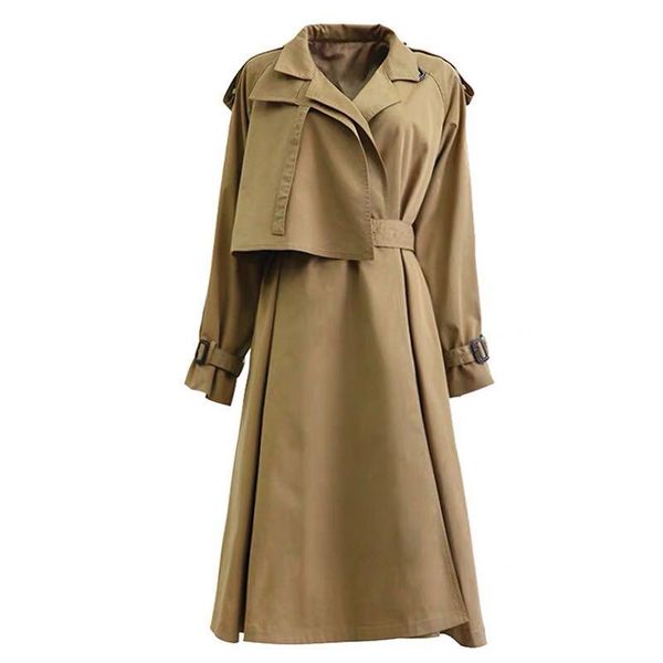 women's trench coats spring fashion women solid casual maxi long coat female windbreaker korean khaki black outwear office lady clothes, Tan;black
women's trench coats spring fashion women solid casual maxi long coat female windbreaker korean khaki black outwear office lady clothes, Tan;black