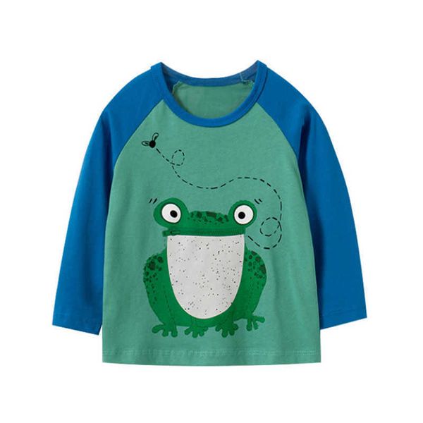 jumping meters animals frog print cute cotton baby t shirts boys girls for fall spring children's long sleeve 210529, Blue
jumping meters animals frog print cute cotton baby t shirts boys girls for fall spring children's long sleeve 210529, Blue
