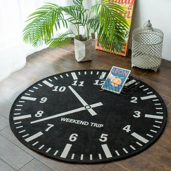 carpets fashion black creative clock pattern round carpet chair floor mat for living room anti-slip rug bedroom decor tapis
carpets fashion black creative clock pattern round carpet chair floor mat for living room anti-slip rug bedroom decor tapis