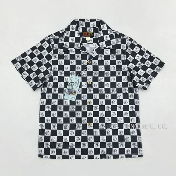 men's casual shirts vintage bob dong mens plaid hawaiian shirt aloha carton print hawaii short sleeve for beach cruise luau sunset par, White;black
men's casual shirts vintage bob dong mens plaid hawaiian shirt aloha carton print hawaii short sleeve for beach cruise luau sunset par, White;black