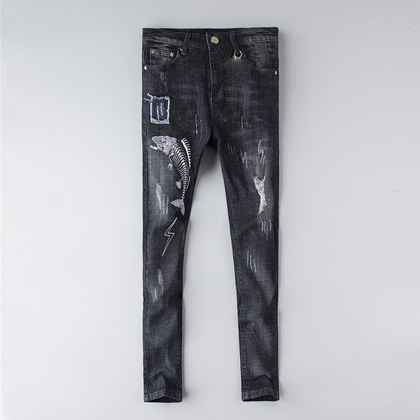 factory luxury brand pants and jeans shorts fashion mens jeans distressed ripped skinny trousers luxury clothes slim motorcycle moto bi, Blue
factory luxury brand pants and jeans shorts fashion mens jeans distressed ripped skinny trousers luxury clothes slim motorcycle moto bi, Blue