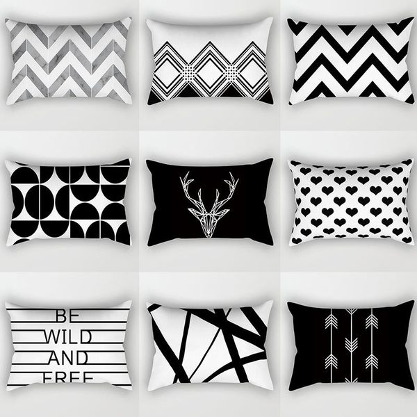 cushion/decorative pillow geometric chevron heart cushion cover black and white polyester throw case car sofa decorative pillowcases home de
cushion/decorative pillow geometric chevron heart cushion cover black and white polyester throw case car sofa decorative pillowcases home de